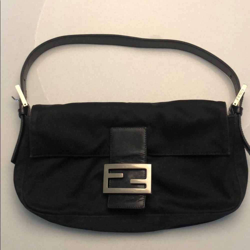 Fendi black baguette